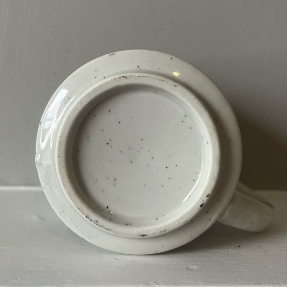 Vintage Crowing Rooster w/ Chickens Speckled Stoneware handpainted Mug EUC - Picture 6 of 7